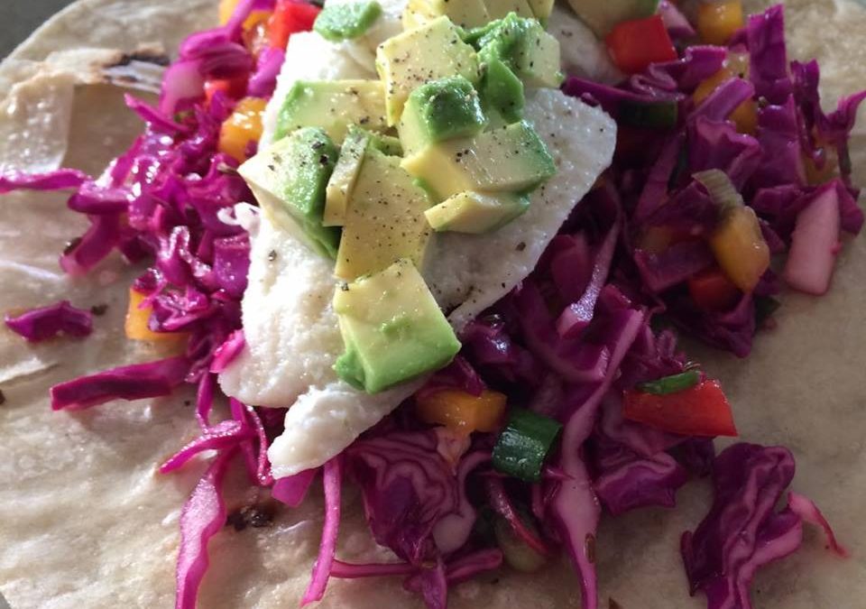 Fish Tacos with Caraway Slaw