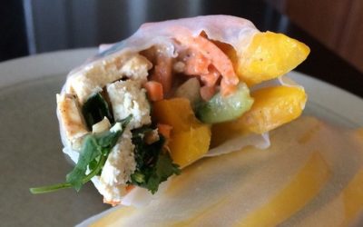 Vegetable Rolls with Miso Gravy (yes, I said gravy)