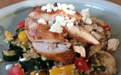 Grilled Veggie Quinoa with Chicken