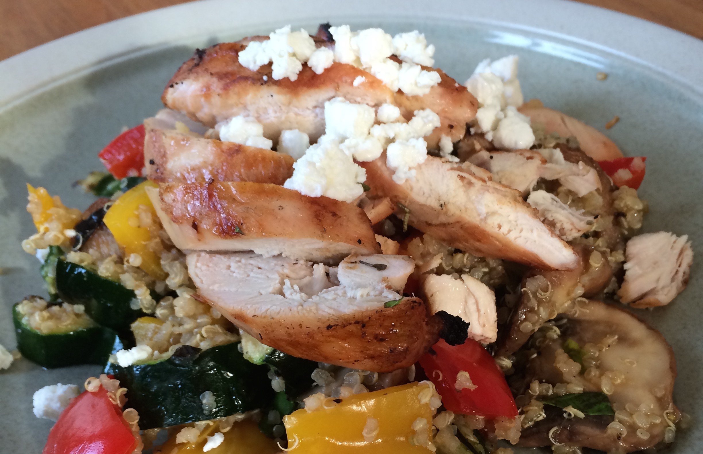 Grilled Veggie Quinoa with Chicken Super You