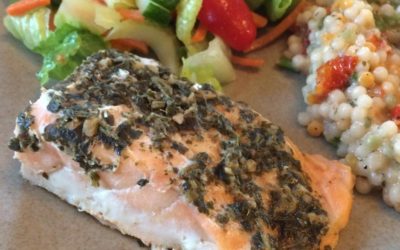 Pesto Baked Salmon
