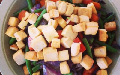 Tofu Stir Fry on Brown Rice