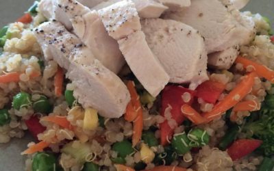 Ginger Soy Quinoa Salad with Chicken