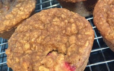 Rhubarb Oatmeal Muffins