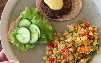 Turkey Burgers & Curried Quinoa