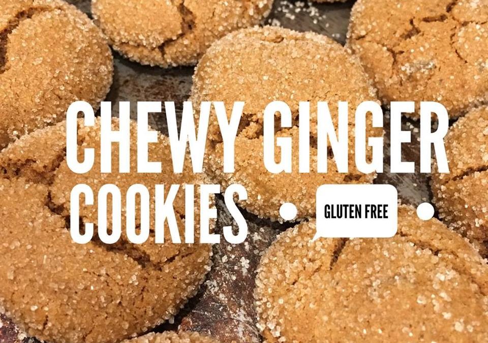Chewy Ginger Cookies (gluten free)