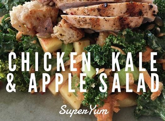 Kale & Apple Salad with Chicken