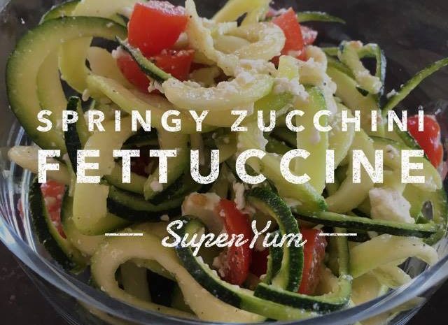 Zucchini Fettuccine Salad