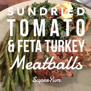 Sundried Tomato & Feta Turkey Meatballs